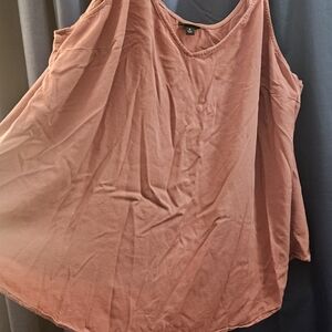 torrid Dusty Rose Cold-Shoulder Tank Top